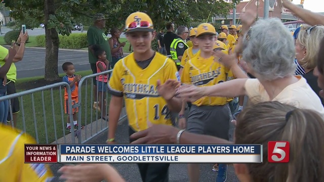 The hometown heroes of the Goodlettsville All Stars got a big welcome back to town after their run in the Little League World Series. WTVF