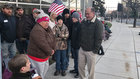 Trump Supporters Line Up Outside Municipal