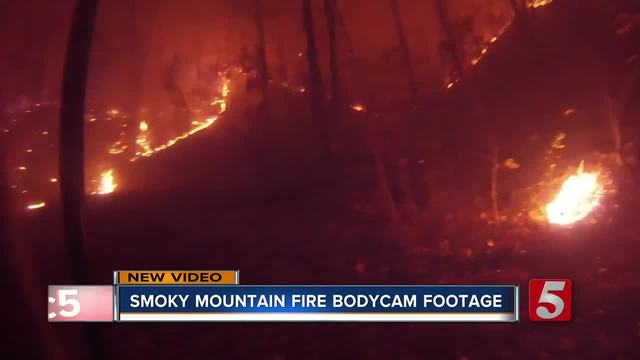 Dashcam video gives new perspective of firestorm in Tennessee