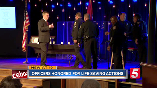 Officers Honored For Saving Deputy's Life