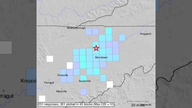 Series of small earthquakes strike near Danville Sunday