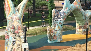 Dragon Restored At Fannie Mae Dees Park