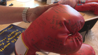 My Knockout: Boxing gloves for cancer patients
