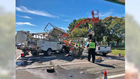 Five people injured in construction site crash