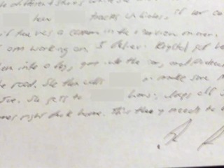 What's in the letter from Joe Clyde's Father