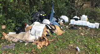 Trash dumping: a problem for park crews